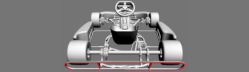 Il tuo logo posizionato sul posteriore del kart